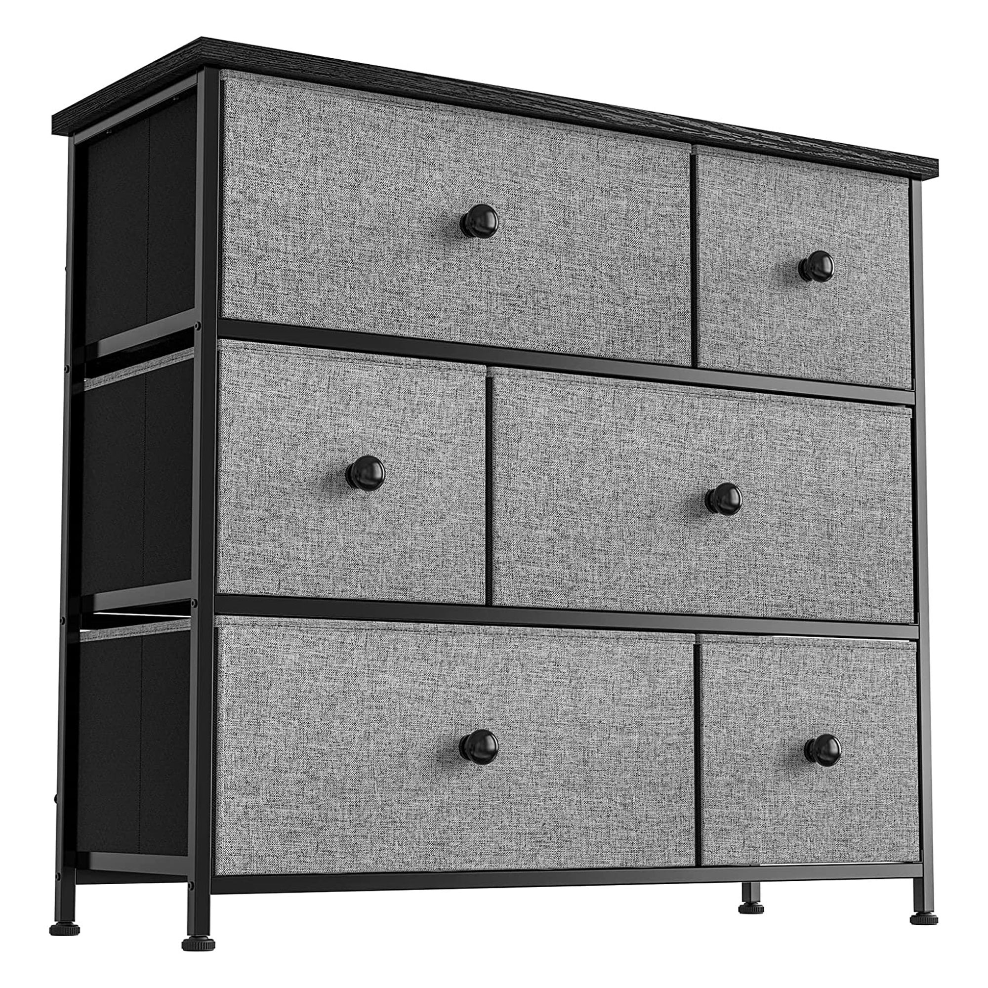 REAHOME 6 Drawer Dresser Organization Storage Unit with Steel Frame， Light Grey - - 36792279 - Mycitystee