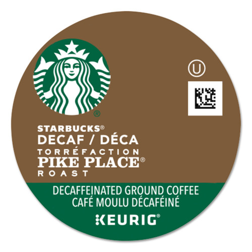 Starbucks Pike Place Decaf Coffee K-Cups Pack， 24/Box (011111161) - Mycitystee