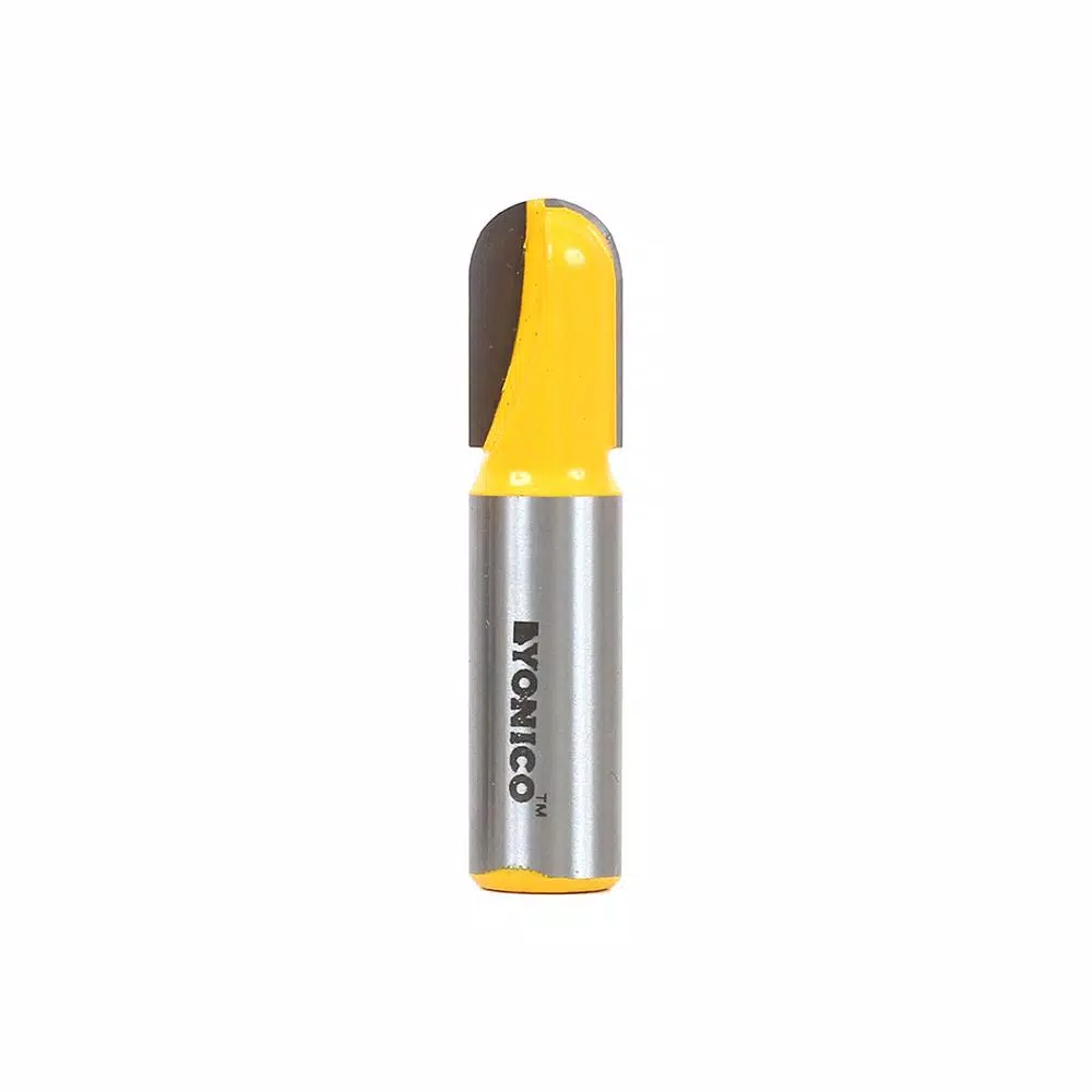 Yonico 1/2 in. Dia Carbide Tipped Core Box 1/2 in. Shank Router Bit and#8211; XDC Depot - Mycitystee