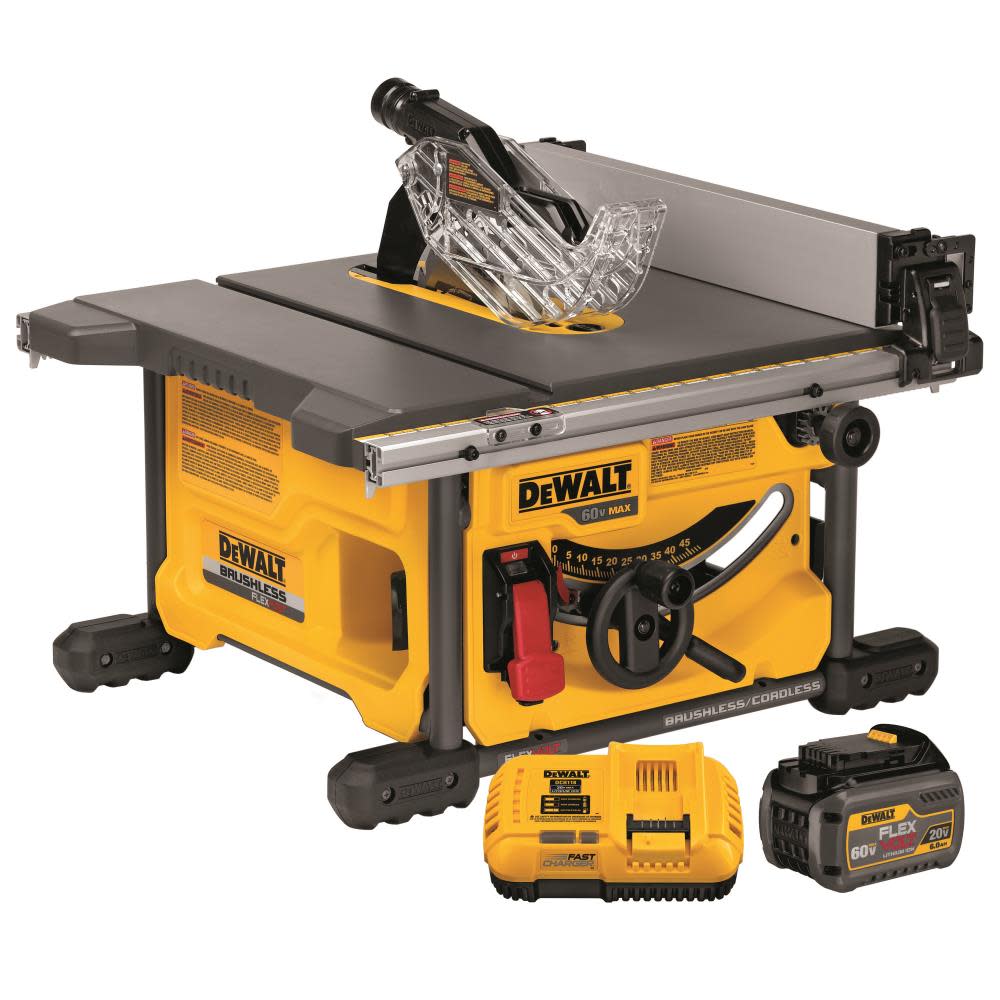 DEWALT FLEXVOLT 60V MAX* 8-1/4In Table Saw Kit DCS7485T1 from DEWALT - Mycitystee