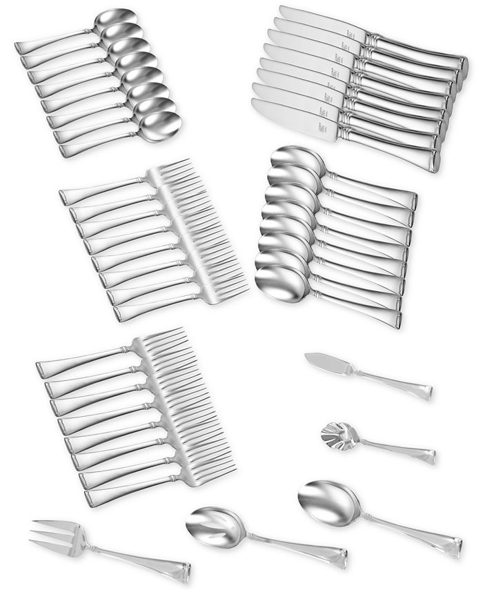 J.A. Henckels Zwilling TWINandreg Brand Angelico 18 10 Stainless Steel 45-Pc. Flatware Set， Service for 8 - Mycitystee