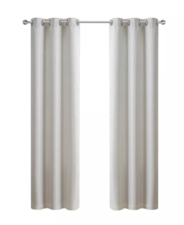 Tahari Home Lyre Jacquard Blackout 2-Piece Curtain Panel Set， 76