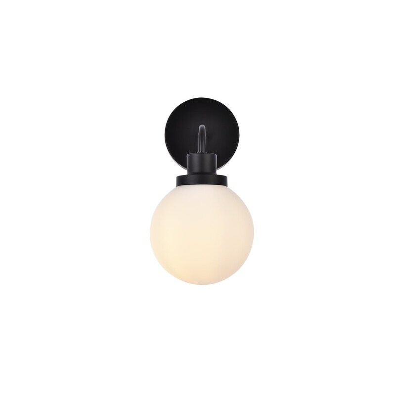 Hudson 1-light Bath Sconce with Frosted Globe Shade - Mycitystee