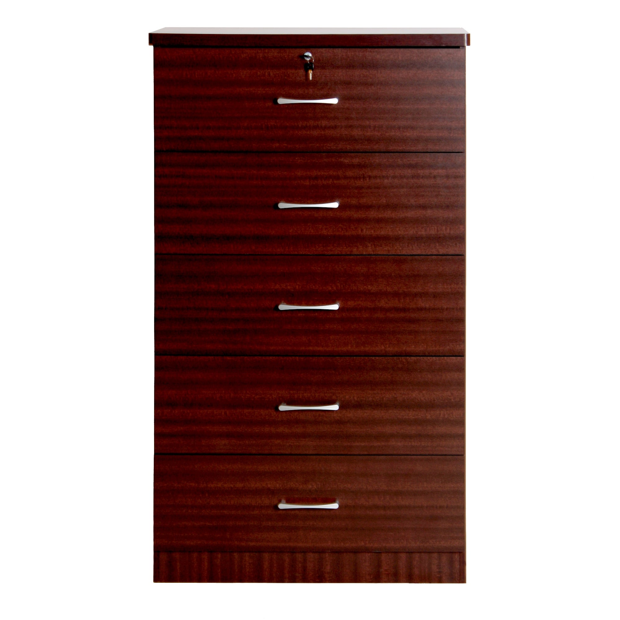 Olivia Wooden Tall 5 Deep Drawers Chest Bedroom Dresser - - 36632026 - Mycitystee