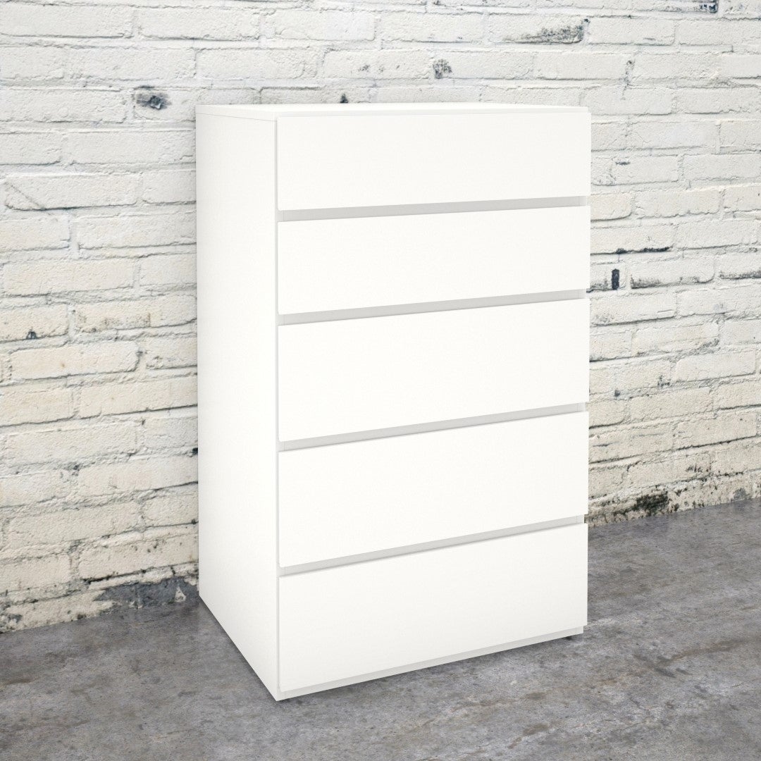 Nexera Paris 5 Drawer Chest， White - - 22676517 - Mycitystee
