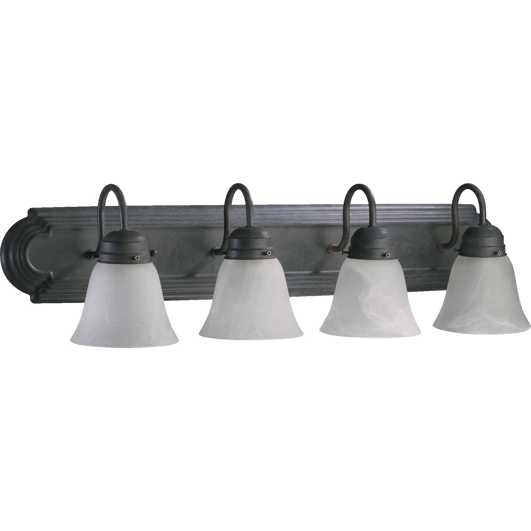 Toasted Sienna and Faux Alabaster 4-light Vanity Lighting - Mycitystee