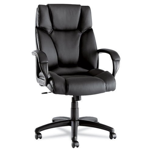 Alera Fraze Series Executive High-Back Swivel/Tilt Bonded Leather Chair， Supports 275 lb， 17.71