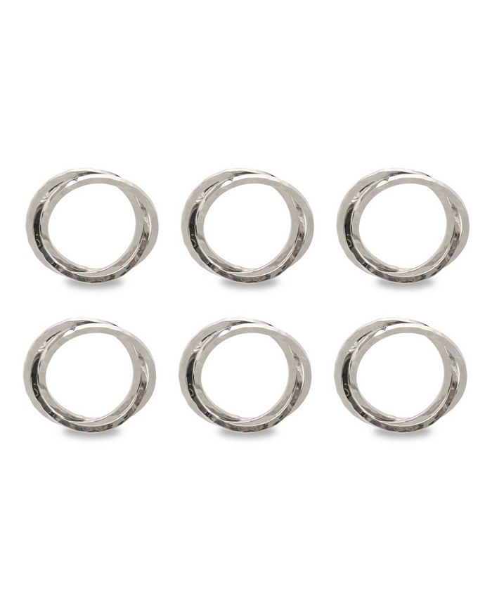 Design Imports Intertwined Napkin Ring Set of 6 - Mycitystee