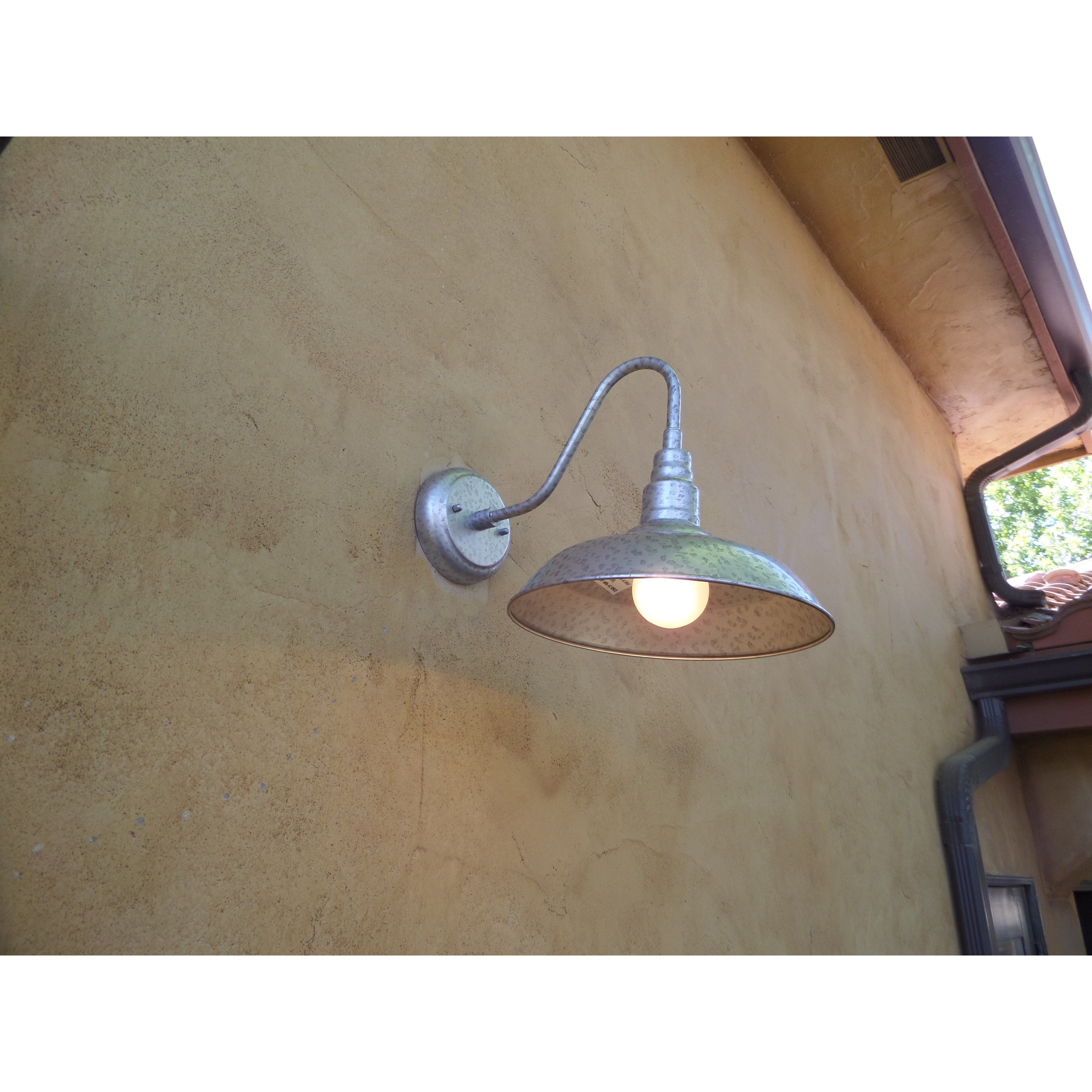 Lora 1 Light Outdoor Wall Lighting Galvanized Finish Shopping - The Best Deals on Outdoor Barn Lights | 38526948 - Mycitystee
