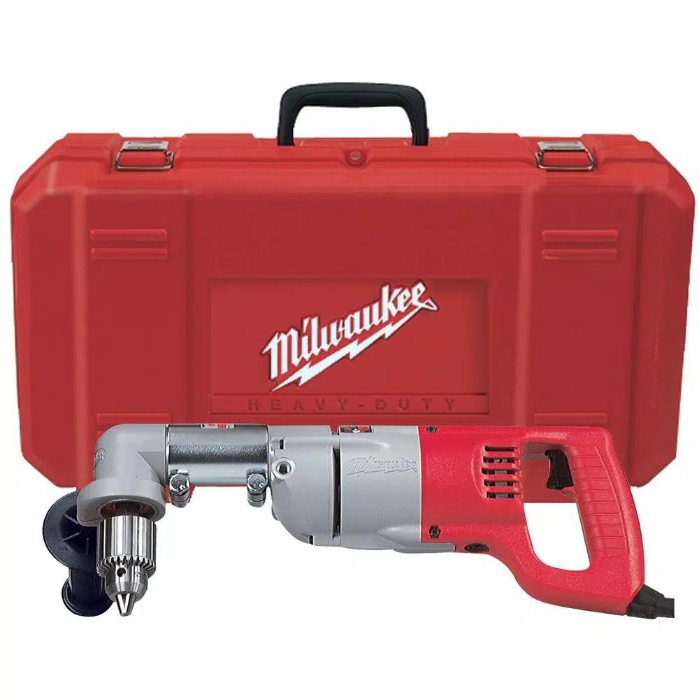 Milwaukee 7 Amp Corded 1/2 in. Corded Right-Angle Drill Kit with Hard Case and#8211; XDC Depot - Mycitystee