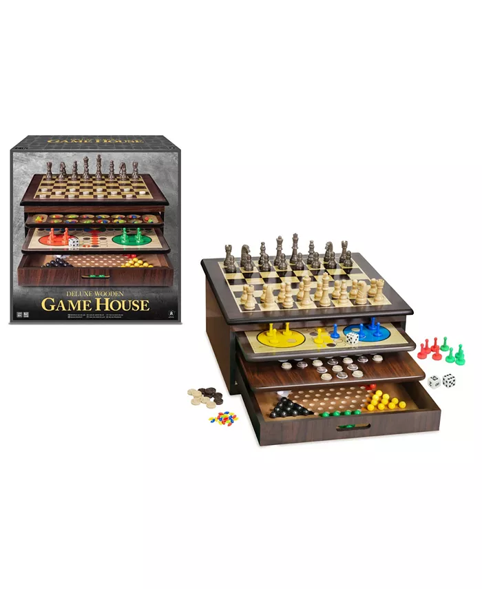 Ambassador Games Craftsman Deluxe Wooden Game House - Mycitystee