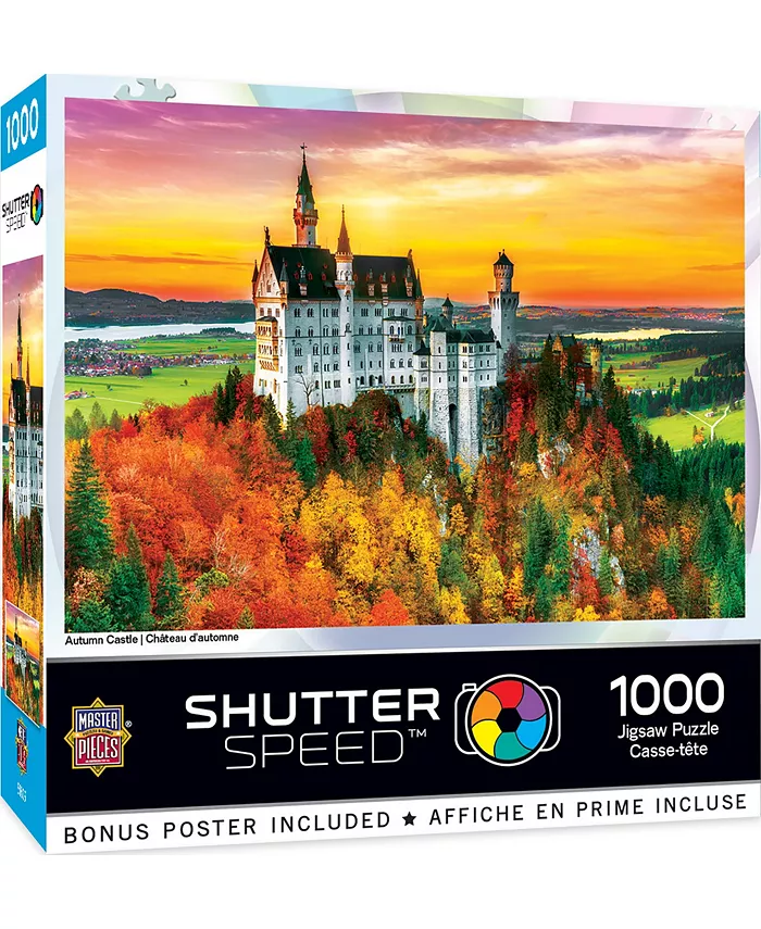 MasterPieces Puzzles MasterPieces 1000 Piece Jigsaw Puzzle - Autumn Castle - Mycitystee
