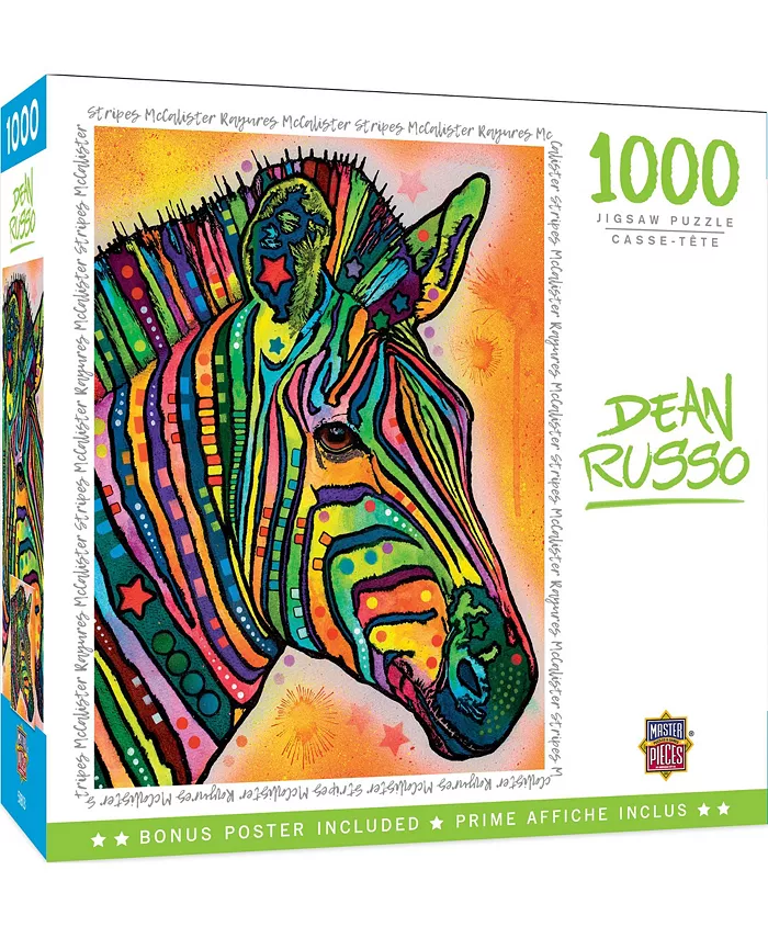 MasterPieces Puzzles Dean Russo - Stripes McCalister 1000 Piece Puzzle By Dean Russo - Mycitystee