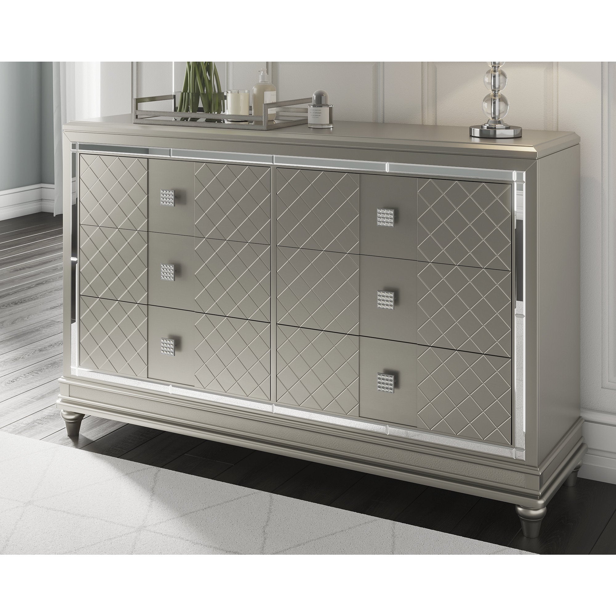 Ashley Furniture Chevanna Platinum Dresser - - 36339184 - Mycitystee
