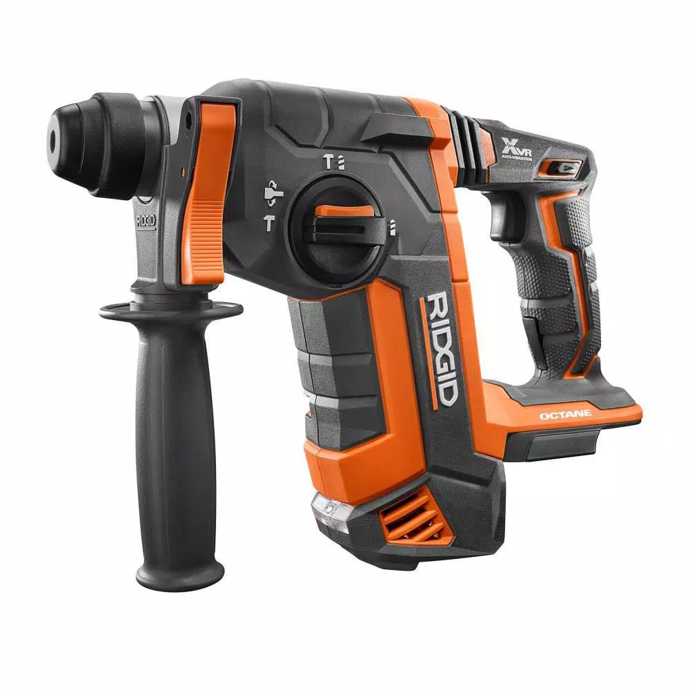RIDGID 18-Volt OCTANE Cordless Brushless 1 in. SDS-Plus Rotary Hammer (Tool Only) and#8211; XDC Depot - Mycitystee