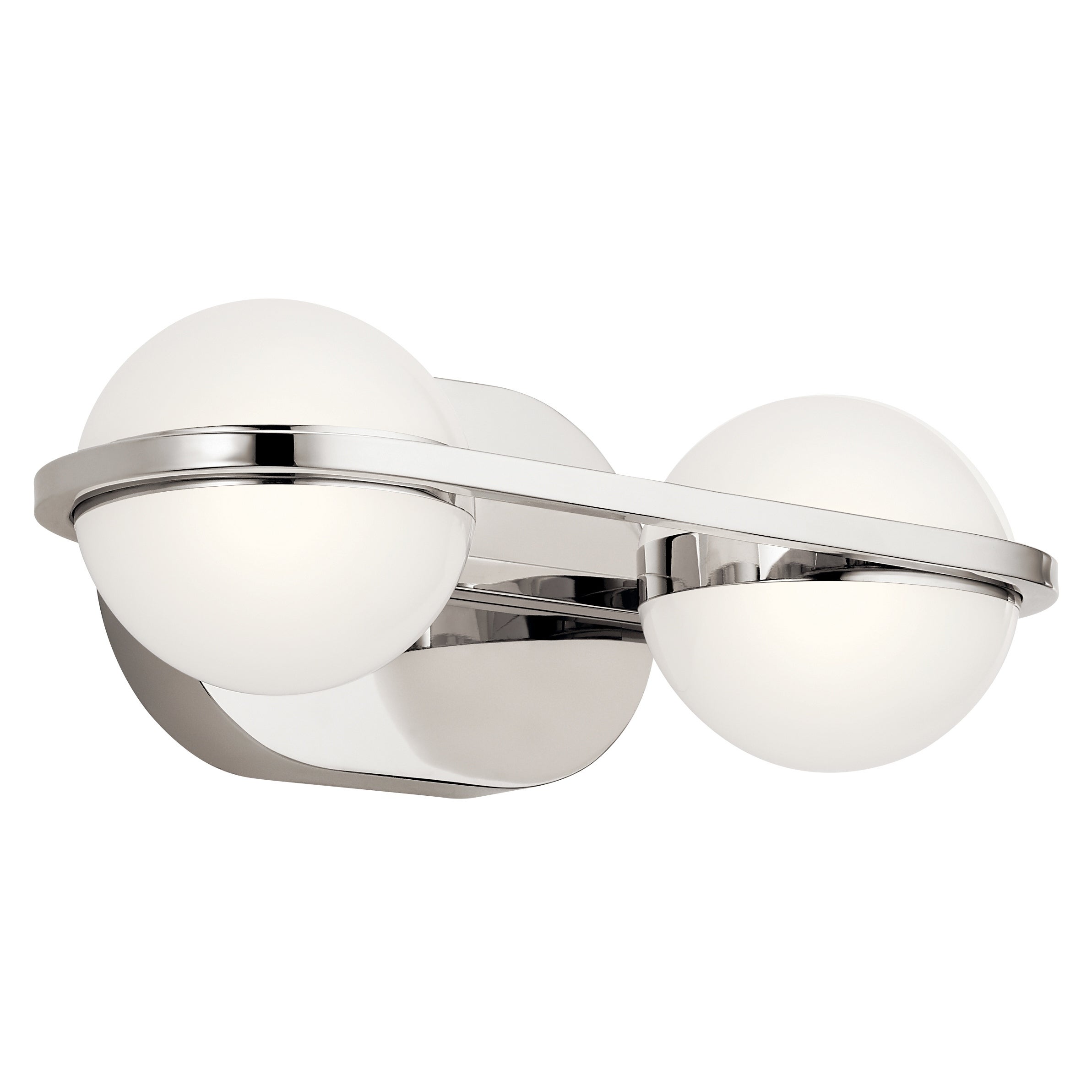 elan Brettin Collection 2-Light LED Vanity Light Polished Nickel - Mycitystee