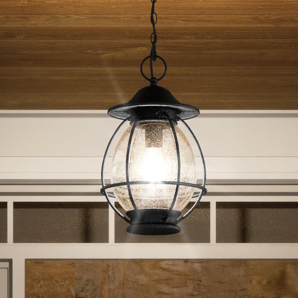 Luxury Craftsman Outdoor Pendant Light， 17.75