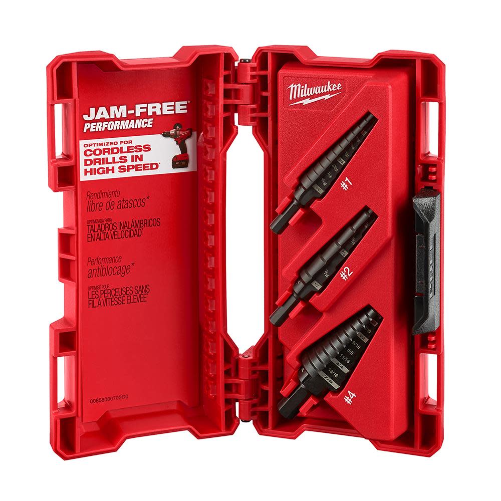 Milwaukee 3-Piece Step Drill Bit Set 48-89-9221 from Milwaukee - Mycitystee