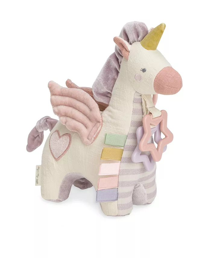 Itzy Ritzy Baby Girls Link Love Activity Colorful Pegasus Plush Toy - Mycitystee
