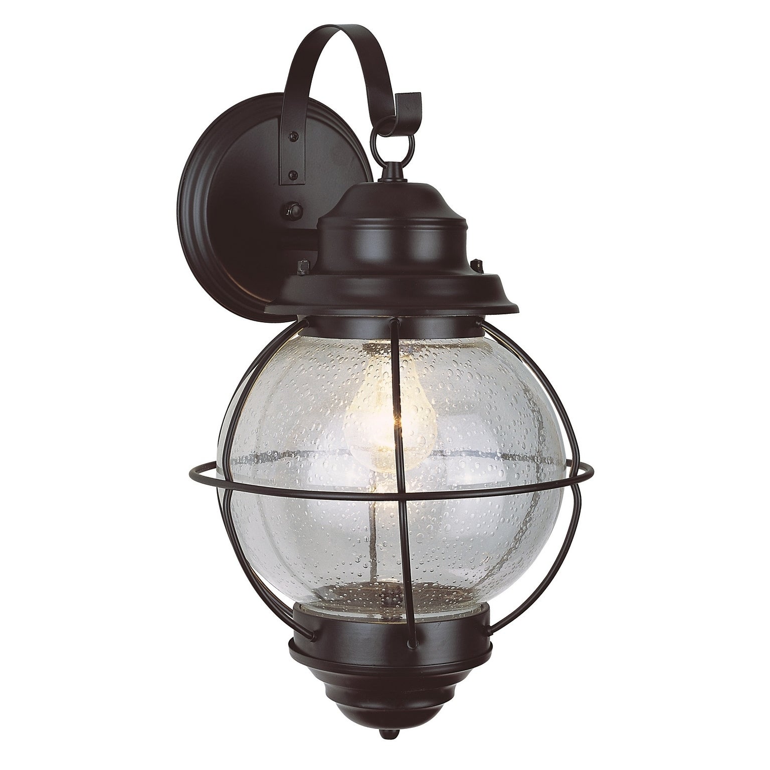 Catalina Black 1-light Wall Lantern - Mycitystee