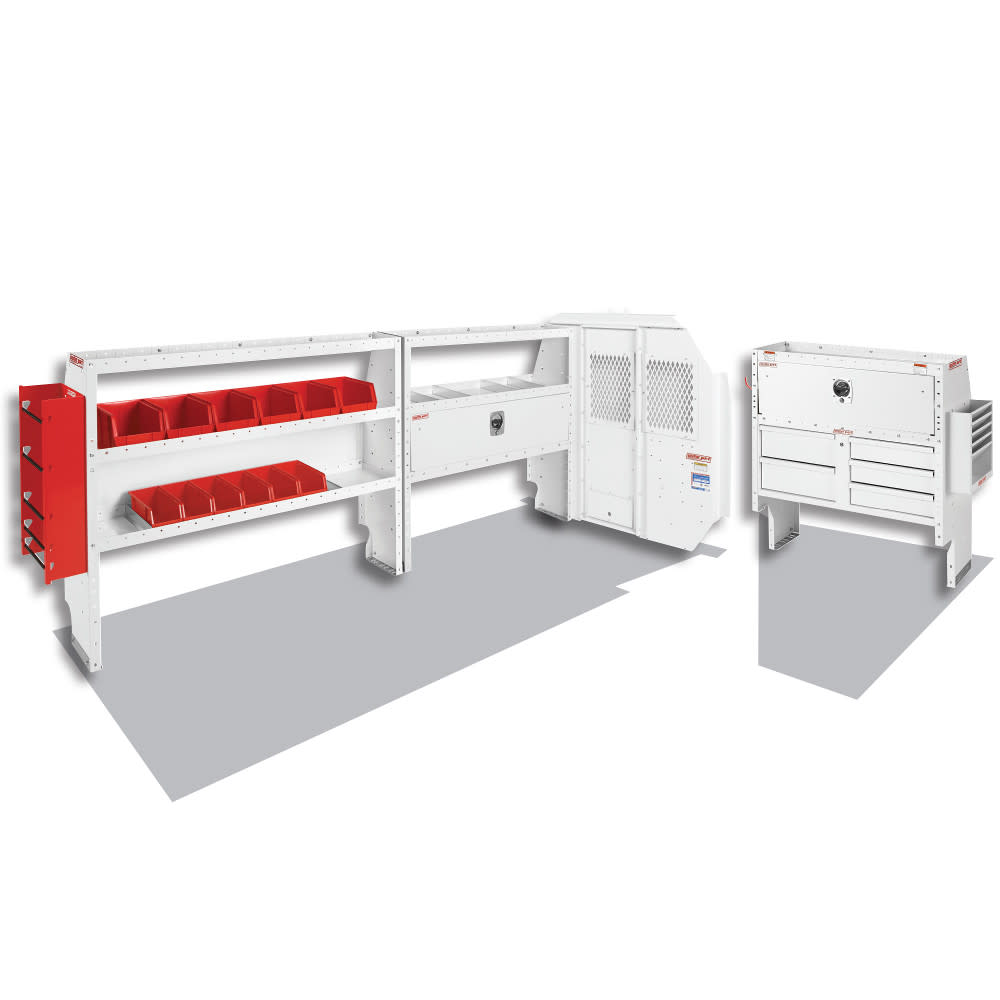 Electrical Contractor Package for Full-Size, 148 Inch Wheel Base Ford Transit Vans - Mycitystee
