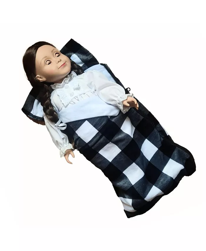 The Queen's Treasures 18 Inch Doll Accessories， Buffalo Check Sleeping Bag Compatible with American Girl Dolls - Mycitystee