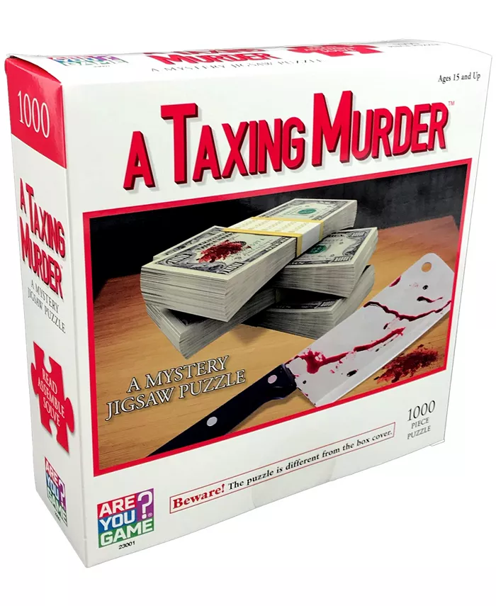 Areyougame A Taxing Murder Classic Mystery Jigsaw Puzzle - 1000 Piece - Mycitystee