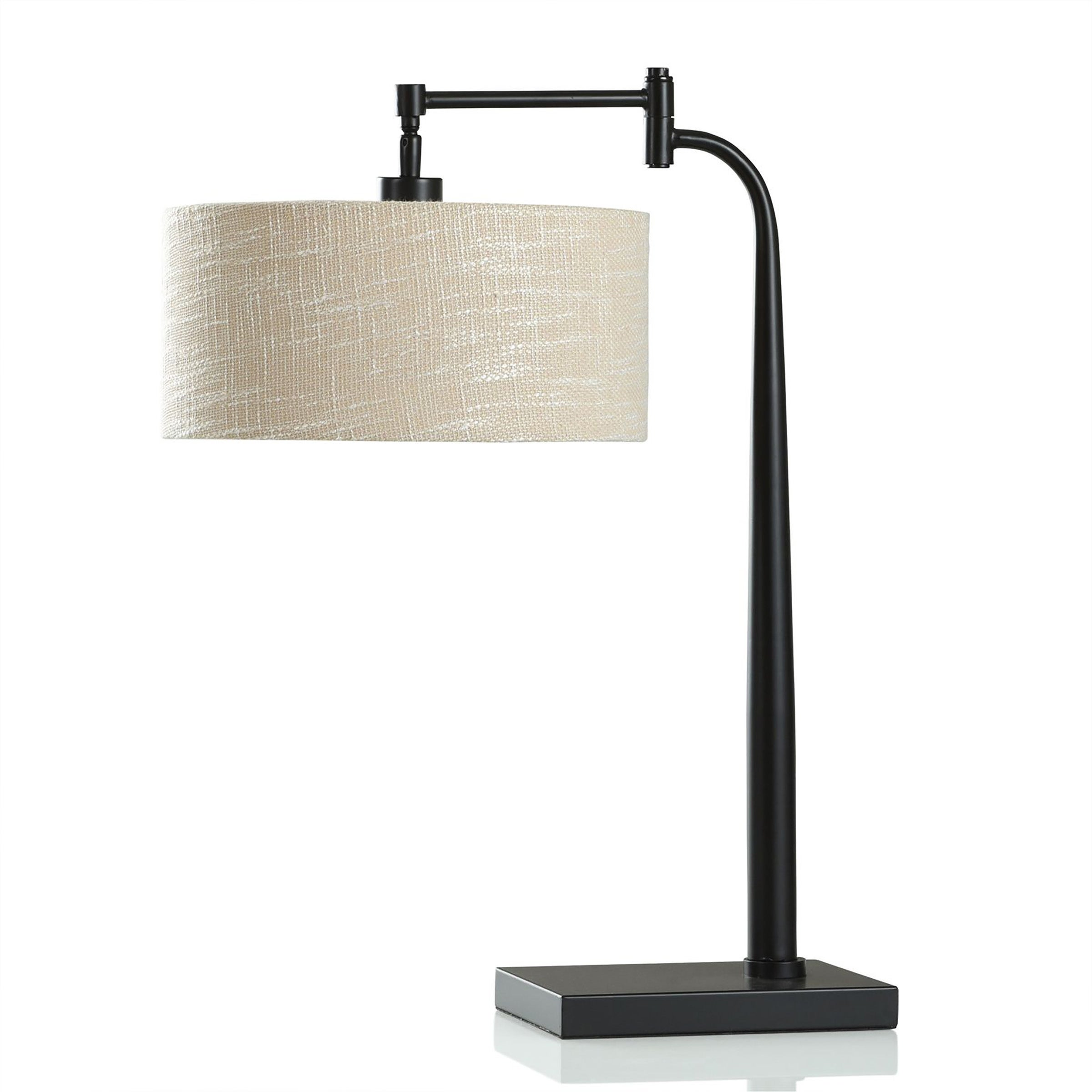 Bronze Table Lamp - Mid Century Modern Style With Swing Arm Feature - Mycitystee