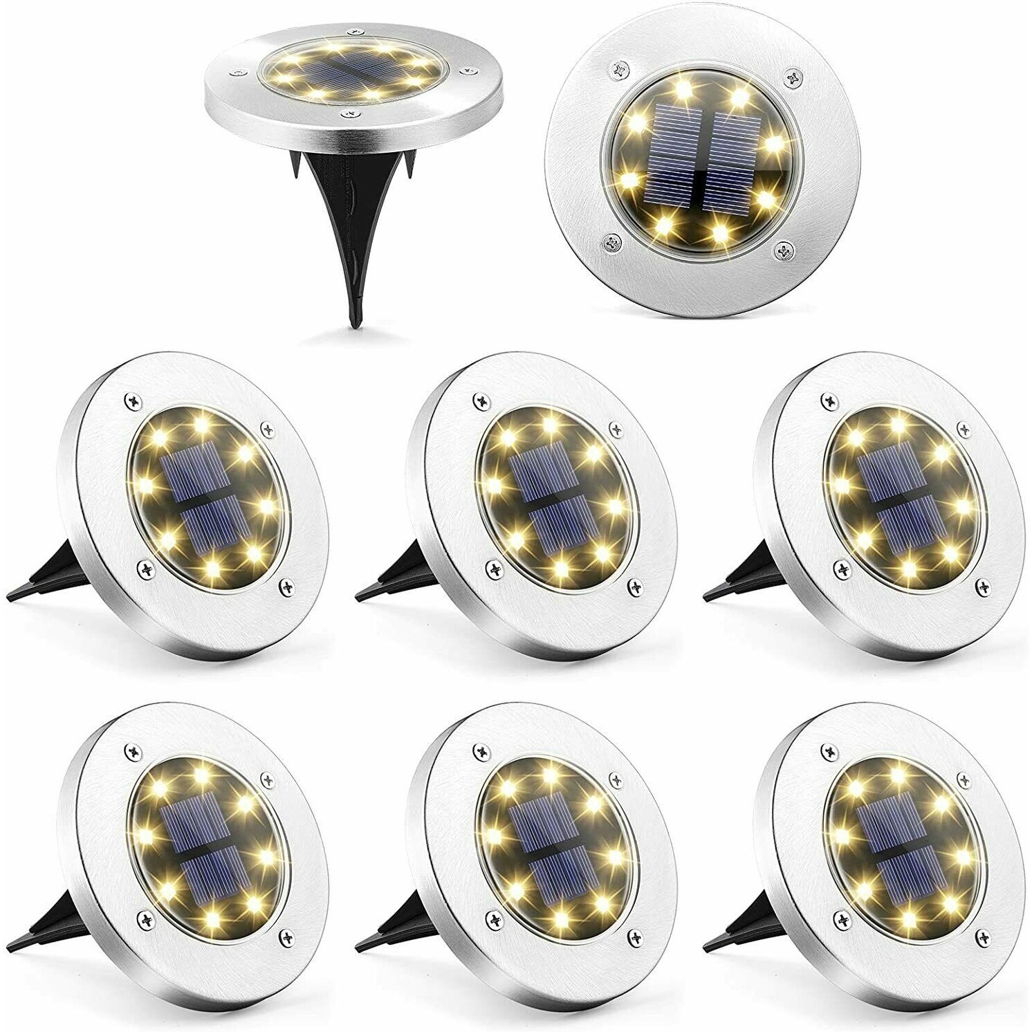 Solar Pathway Ground Lights Outdoor Waterproof - Mycitystee