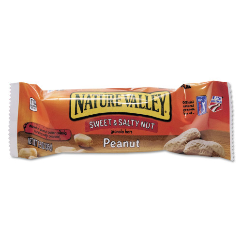 Nature Valley Granola Bars， Sweet and Salty Nut Peanut Cereal， 1.2 oz Bar， 16/Box (SN42067) - Mycitystee