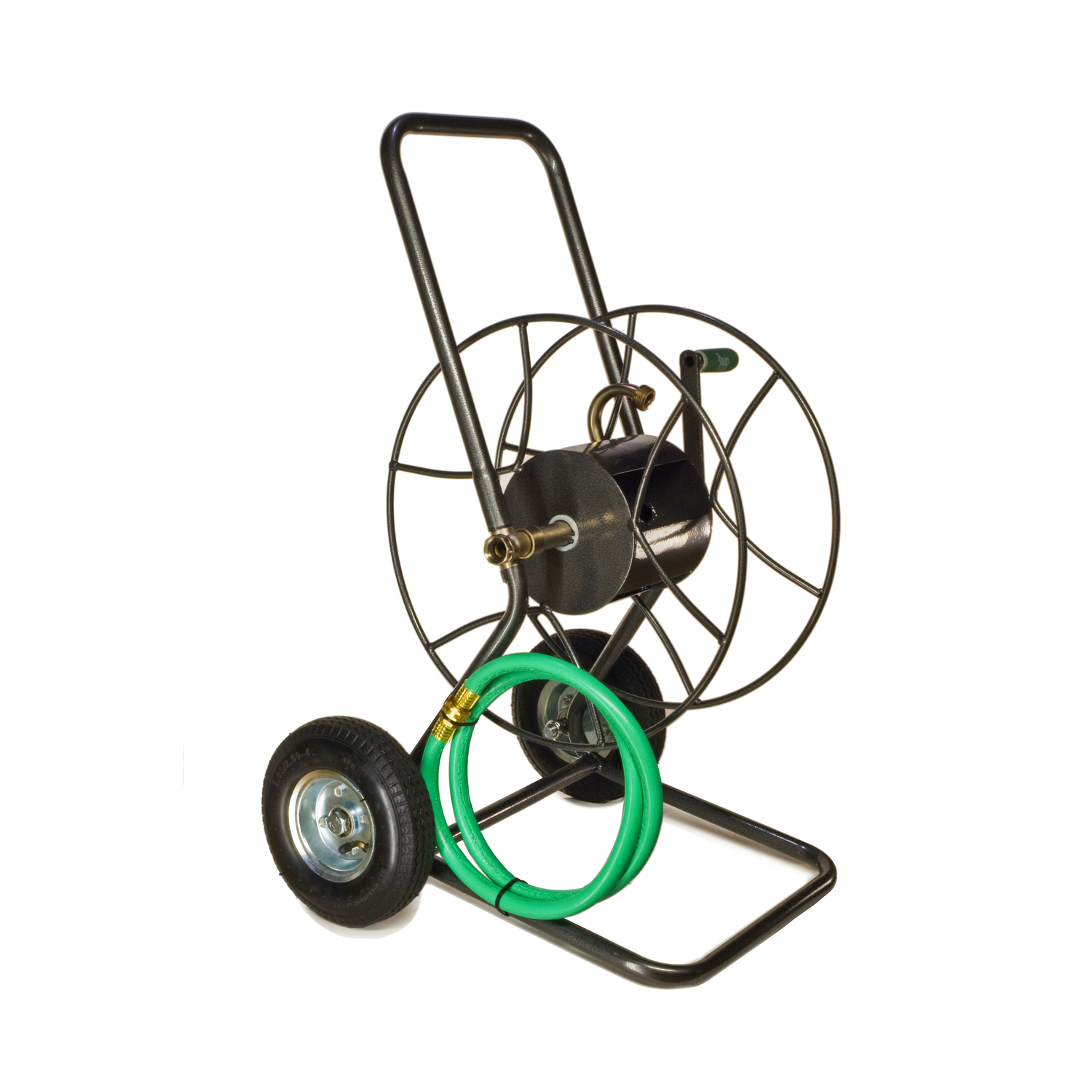 Yard Butler 175 ft. Silver Wheeled Hose Reel Cart - Mycitystee