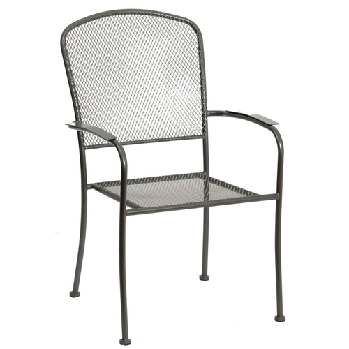 Seasonal Trends JYL-2077C Arlington Stackable Patio Chair with Mesh， 24 in W， 24-1/2 in D， 36-5/8 in H， Steel Seat - Mycitystee