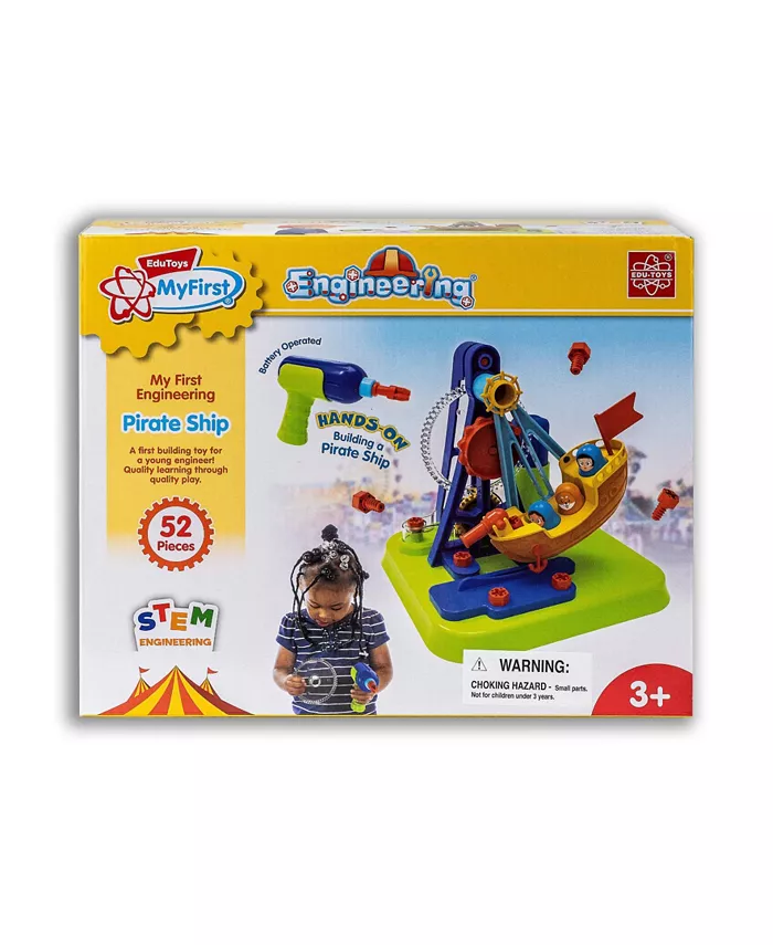 Cool Mini or Not Edu Toys My First Engineering Pirate Ship STEM Toy - Mycitystee
