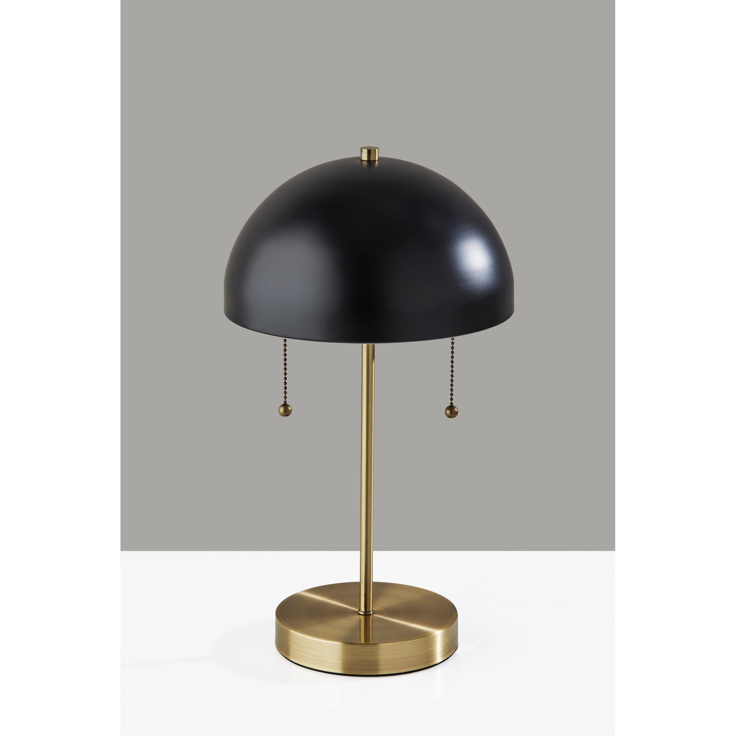Bowie Antique Brass and Black Table Lamp - Mycitystee