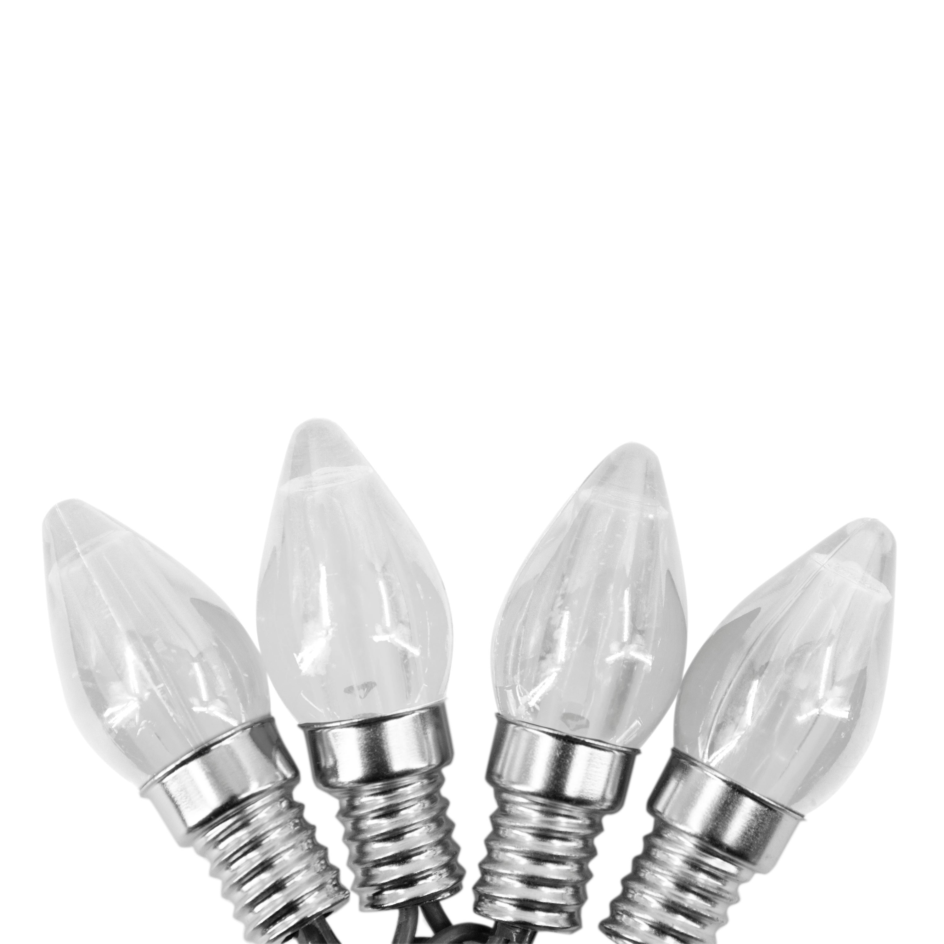 Brilliant 50L Led C9 Cap  Cool White Bulb Green Cord    E2E Connect Shopping - The Best Deals on String Lights | 40102028 - Mycitystee