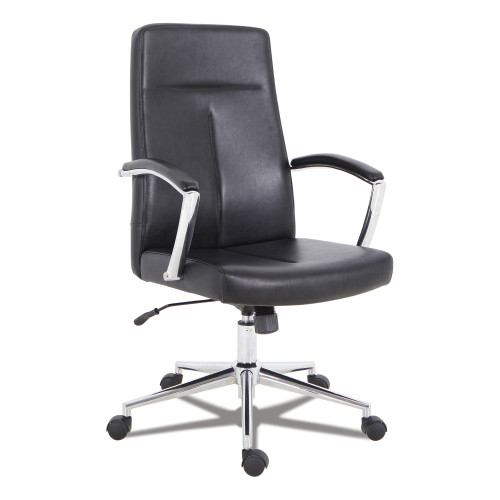 Workspace by Alera Leather Task Chair， Supports Up to 275 lb， 18.19
