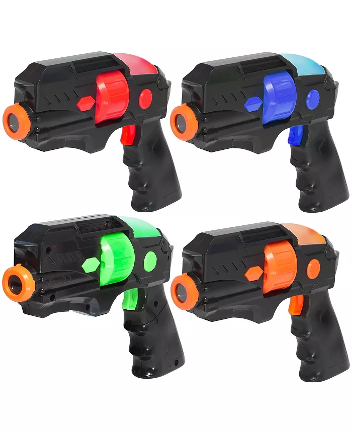 Kidzlane ArmoGear Portable Laser Tag Guns Set of 4 | Small Lightweight Lazer Tag for Young Kids to Teenagers | Ideal Indoor Outdoor Game Play for Kids - Mycitystee