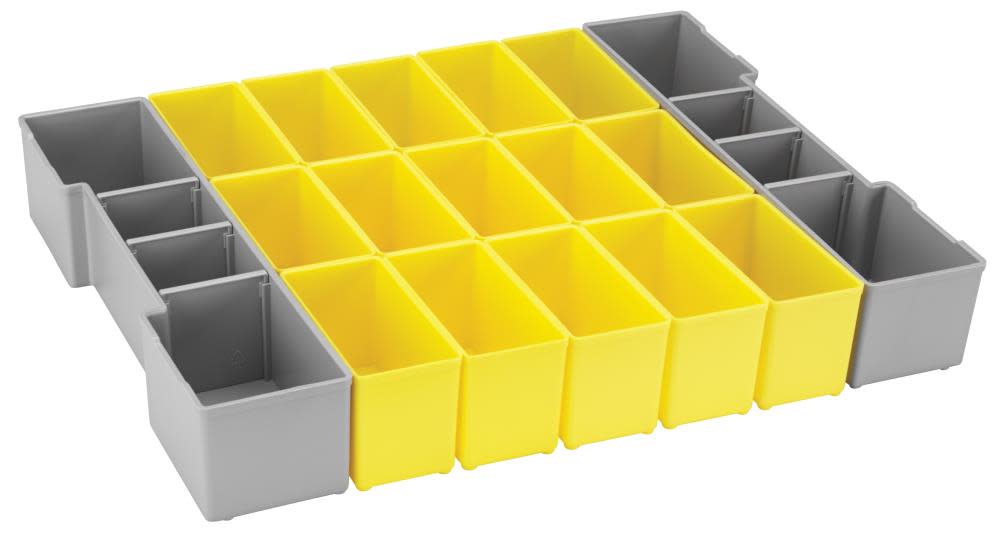 Bosch 17 pc. Organizer Insert Set for L-Boxx System ORG1A-YELLOW from Bosch - Mycitystee