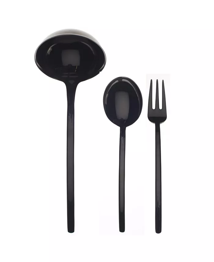 Mepra Due Oro Nero Serving Set， 3 Piece - Mycitystee