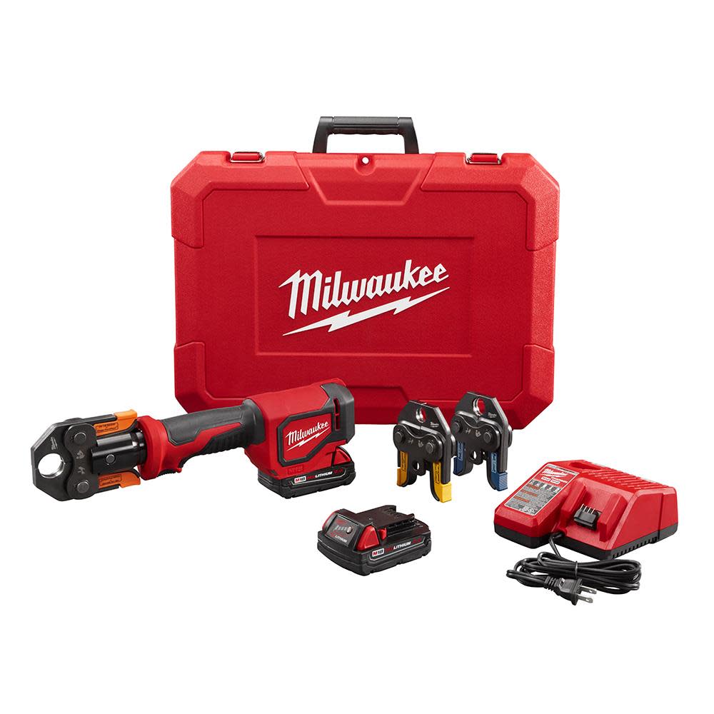 Milwaukee M18 Short Throw Press Tool Kit with Viega PureFlow Jaws 2674-22P from Milwaukee - Mycitystee