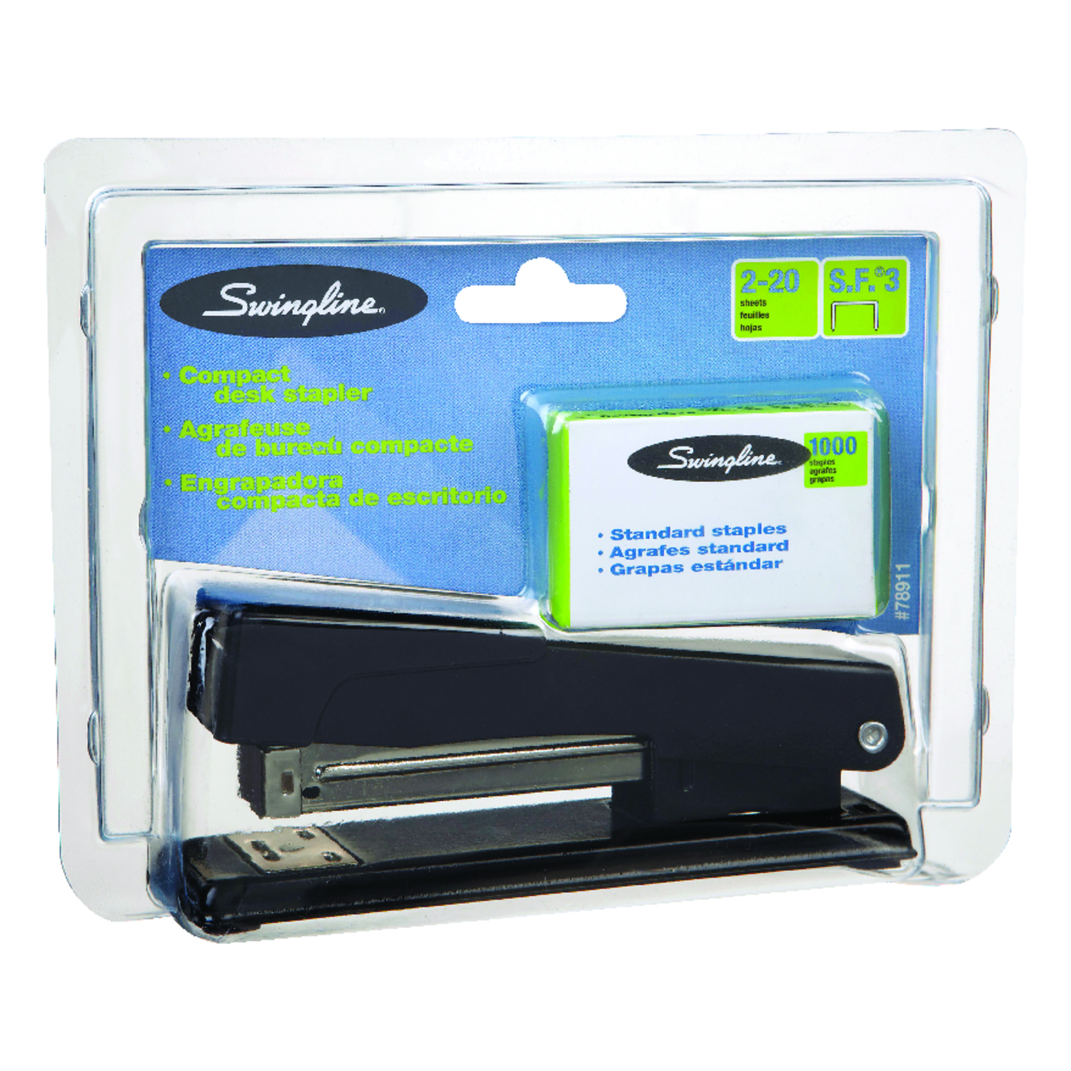 Swingline Compact Flat Desk Stapler - Mycitystee
