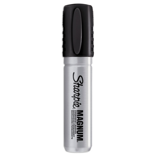 Sharpie Magnum Permanent Marker， Broad Chisel Tip， Black (44001) - Mycitystee