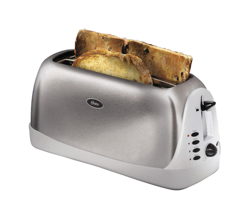 Oster Stainless Steel Silver 4 slot Toaster 7.3 in. H X 6.9 in. W X 16 in. D - Mycitystee