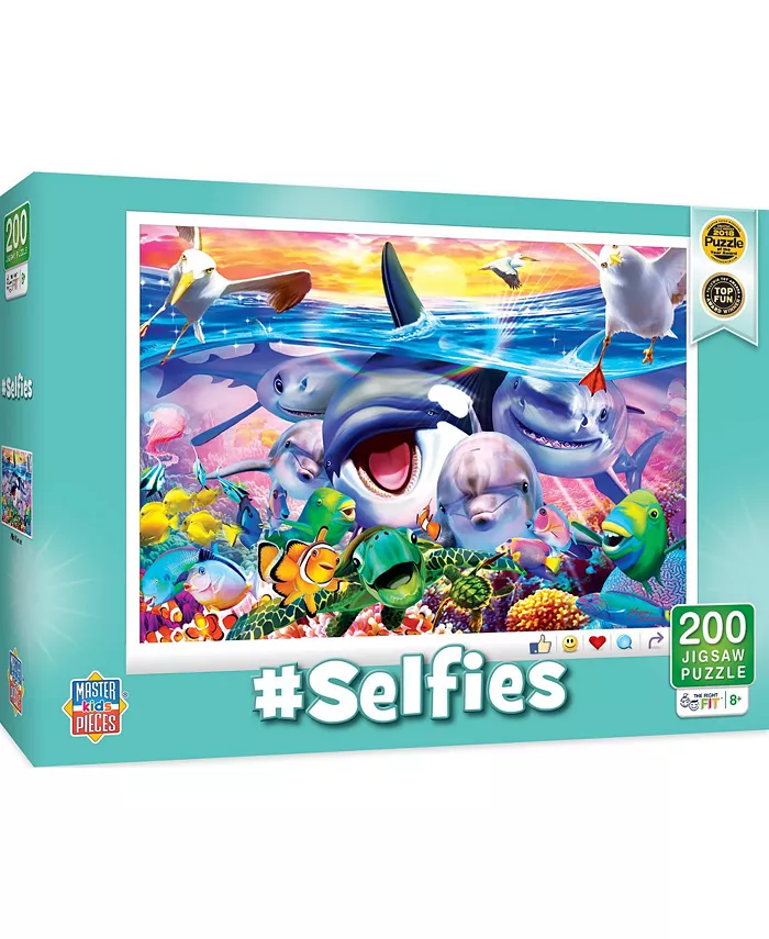 MasterPieces Puzzles Selfies - Wild Waves 200 Piece - Kids Jigsaw Puzzle - Mycitystee