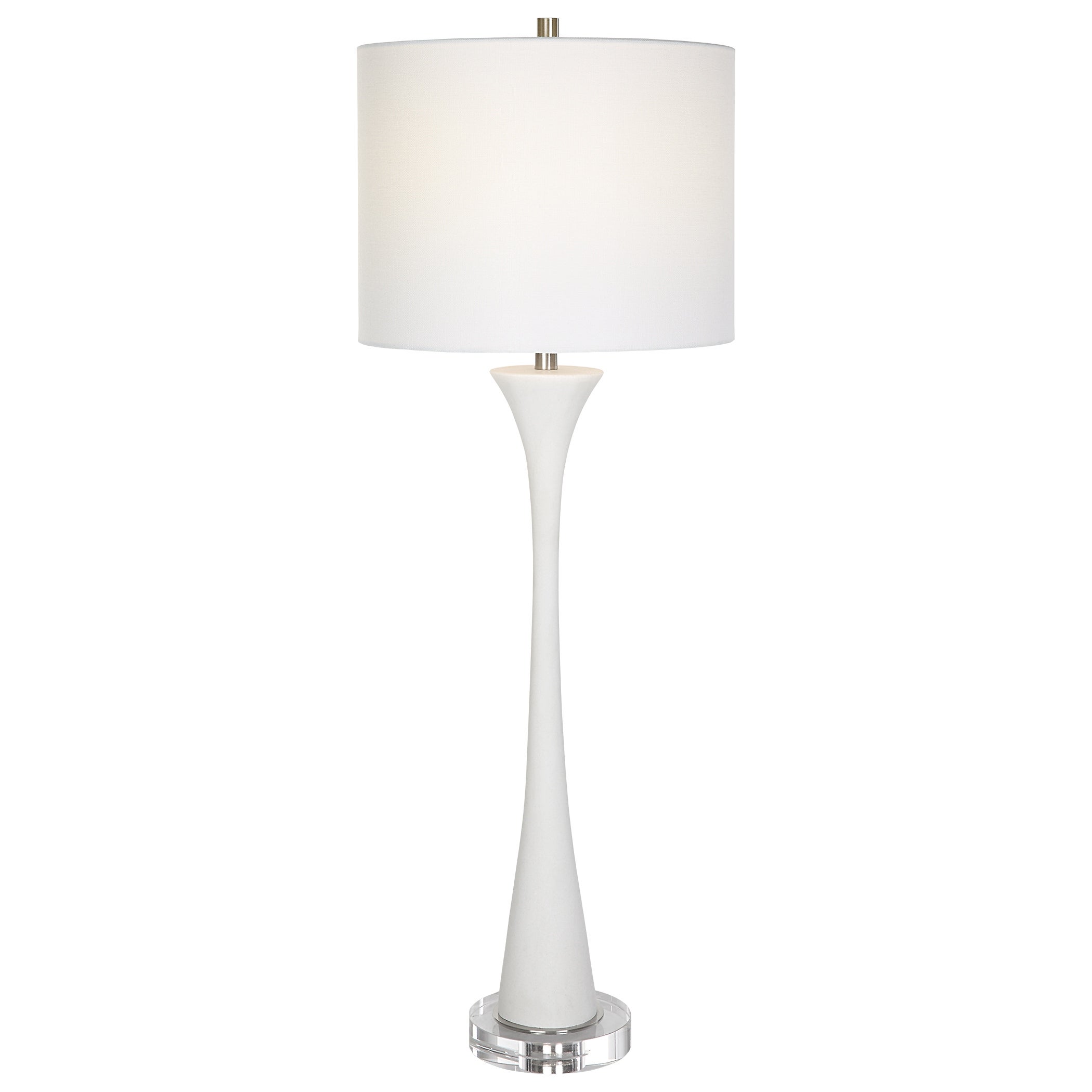 Uttermost Fountain White Marble Buffet Lamp - Mycitystee