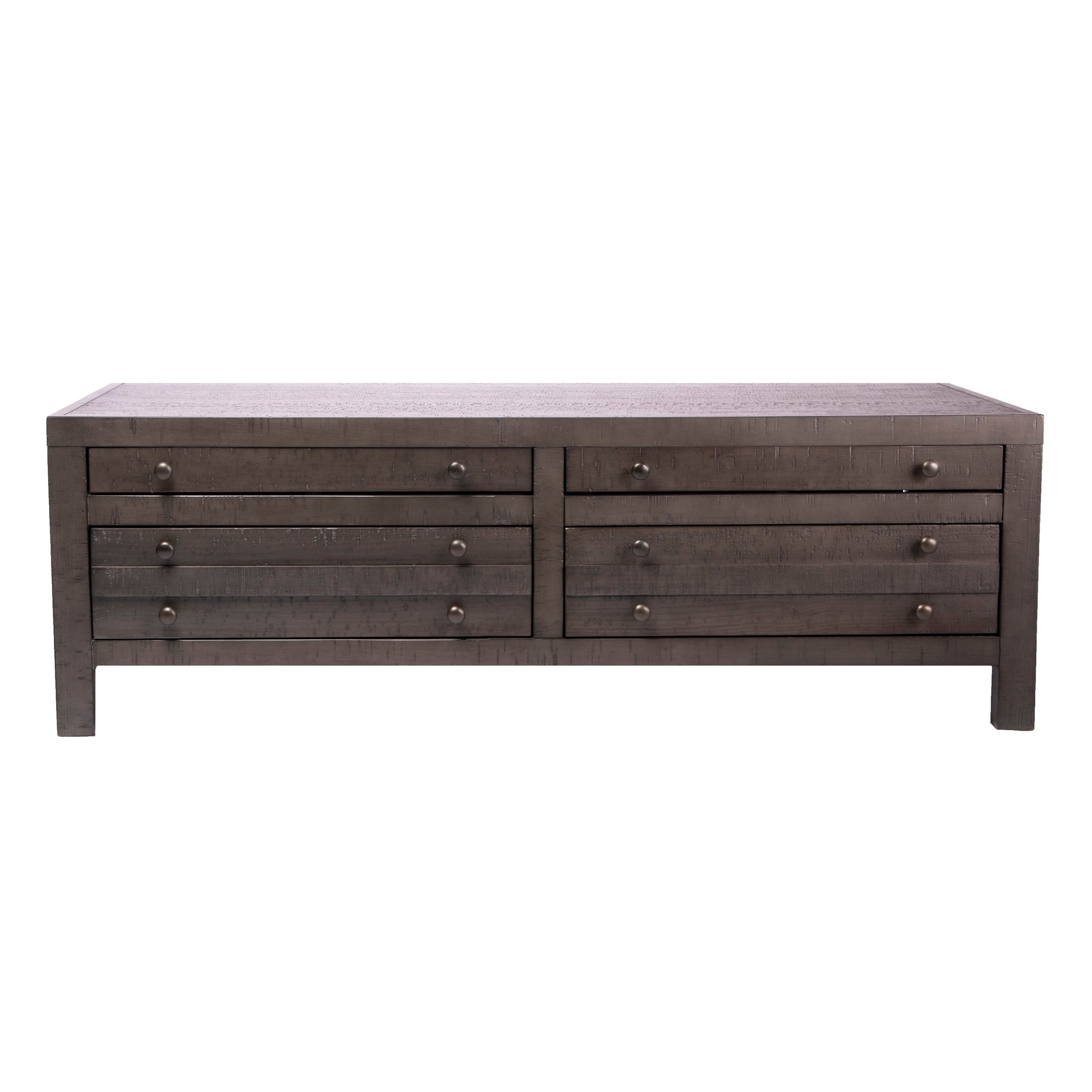 Best Quality Furniture Rustic Wood 4-Drawer Storage Coffee Table - Coffee Table - Mycitystee