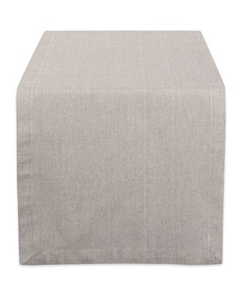 Design Imports Solid Chambray Table Runner 14