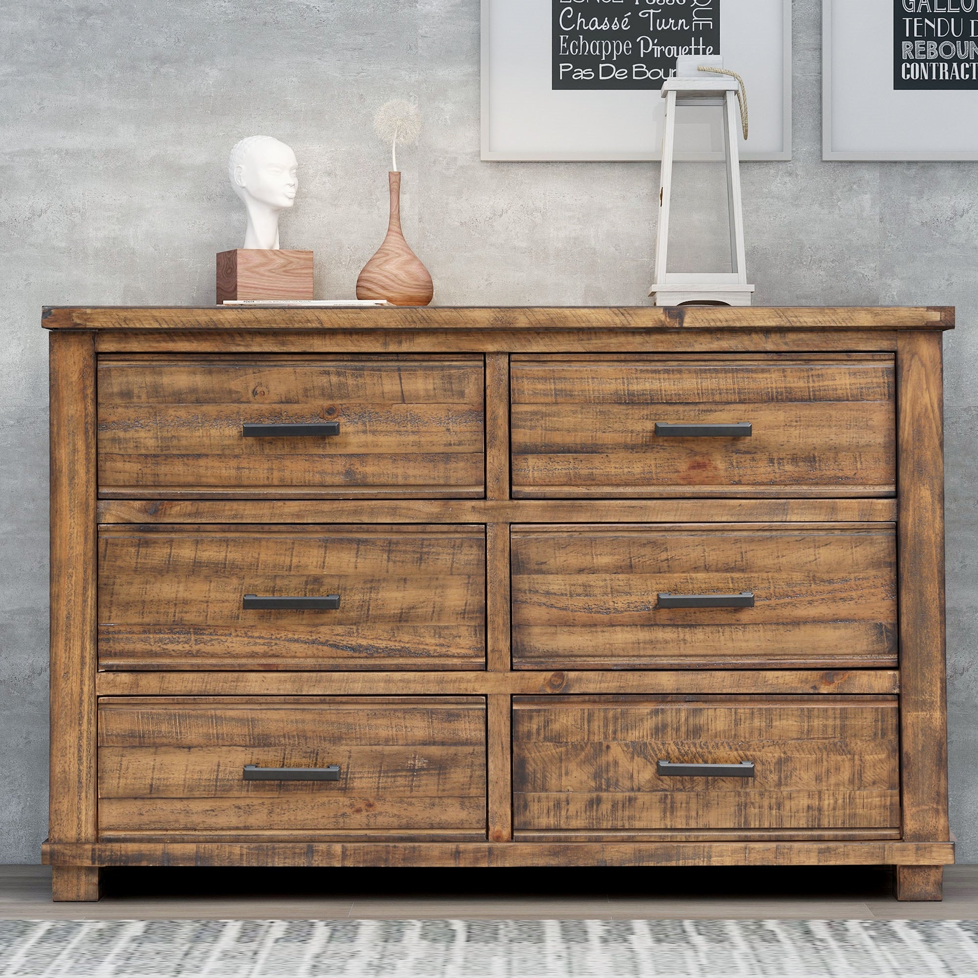 Modern Wood 6-Drawers Dresser - - 36610339 - Mycitystee