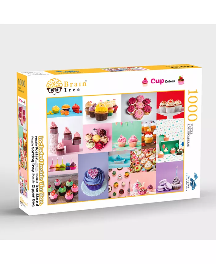 Brain Tree Games Cupcakes 1000 Piece Jigsaw Puzzle - Mycitystee