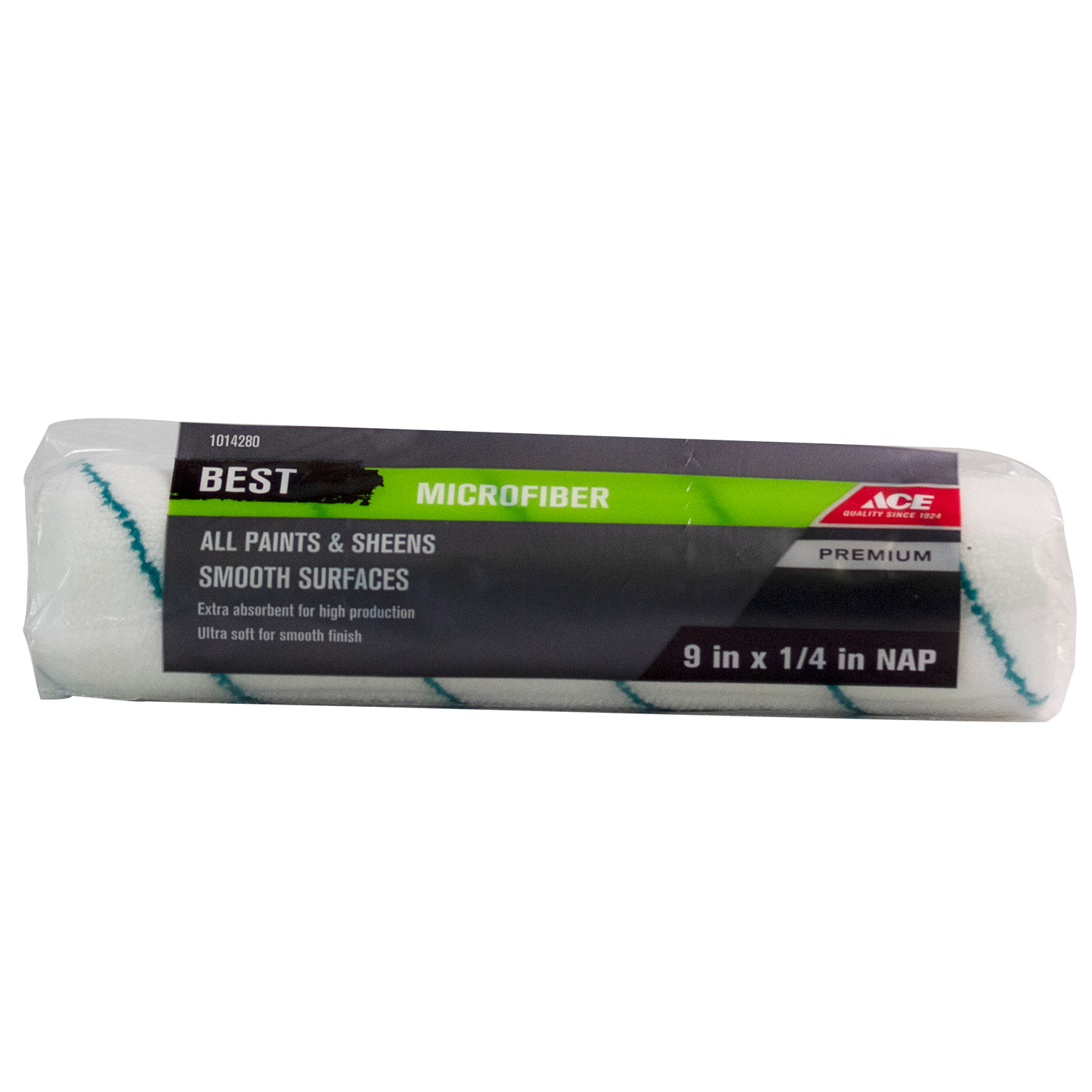 Ace Best Microfiber 9 in. W X 1/4 in. Paint Roller Cover 1 pk - Mycitystee